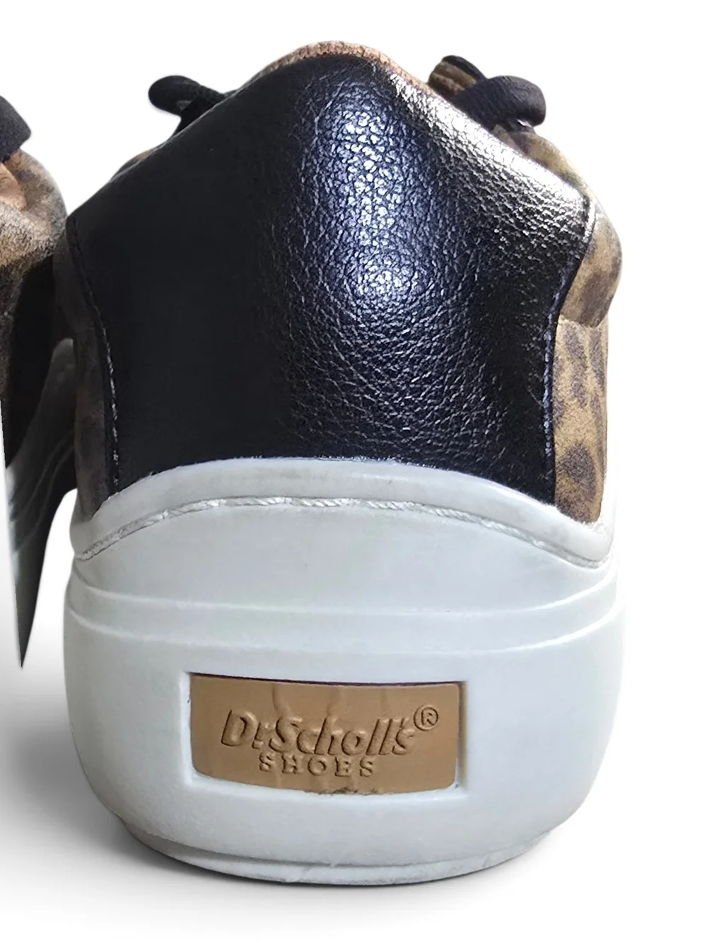 Dr. Scholl's Time Off Leopard Print Platform Sneakers Women's 7 Leather
